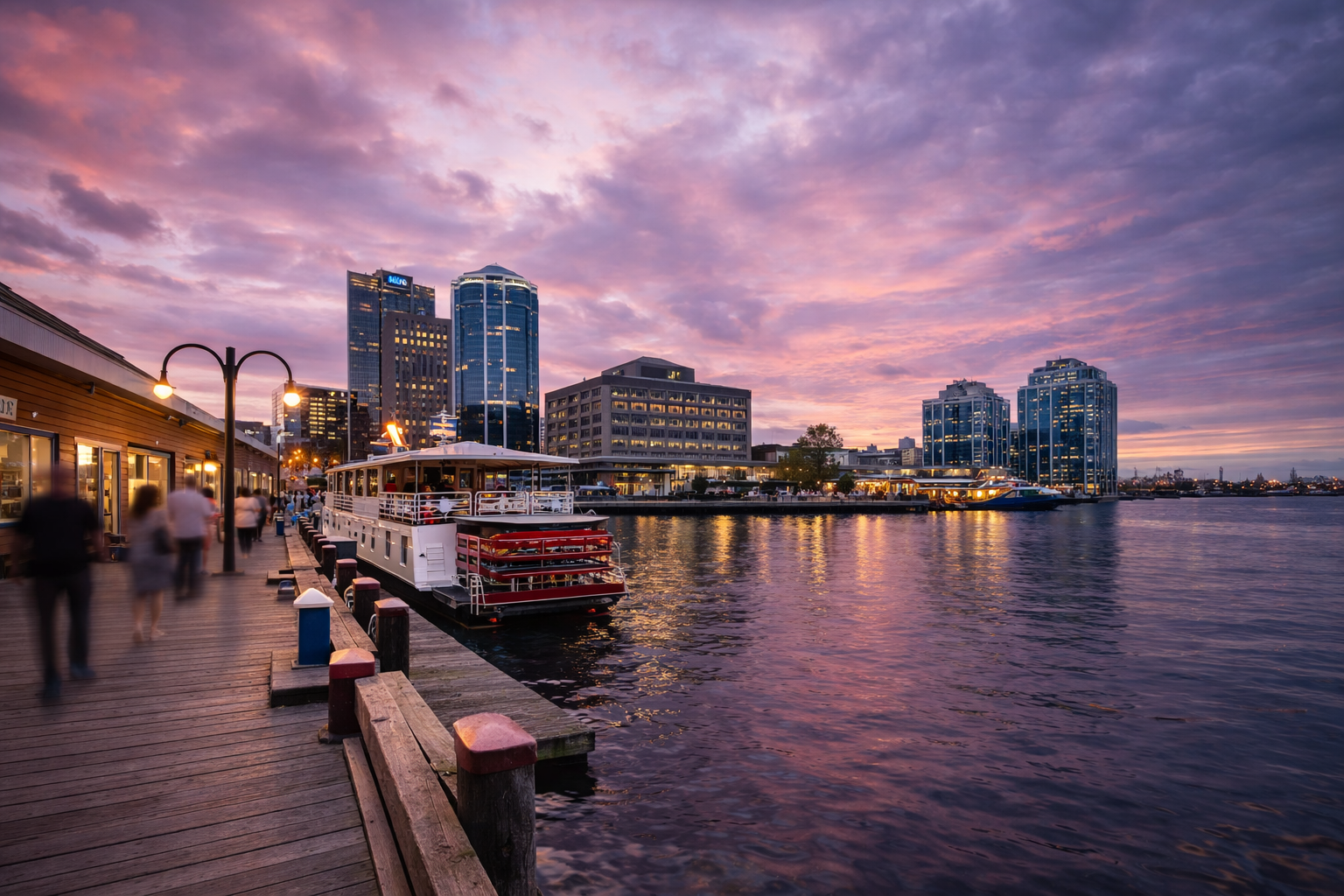 Halifax Waterfront at Twilight